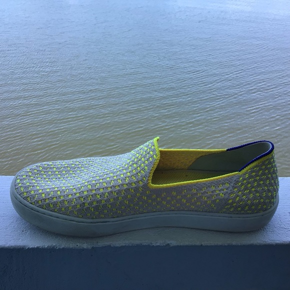 Rothy’s Original Sunshine Yellow Honeycomb Comfort Sneakers main image 7